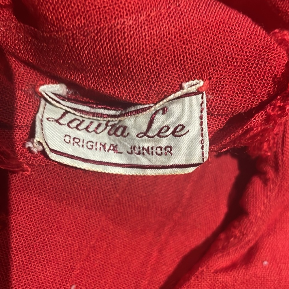Vintage Laura Lee Linen Button Down, Rick Rack Trim Top‎ - Picture 5 of 5